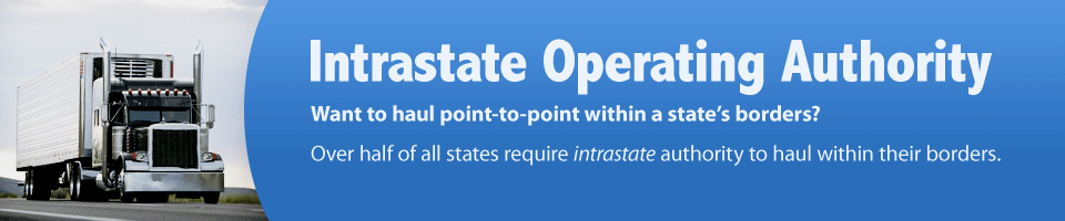 Intrastate Operating Authority